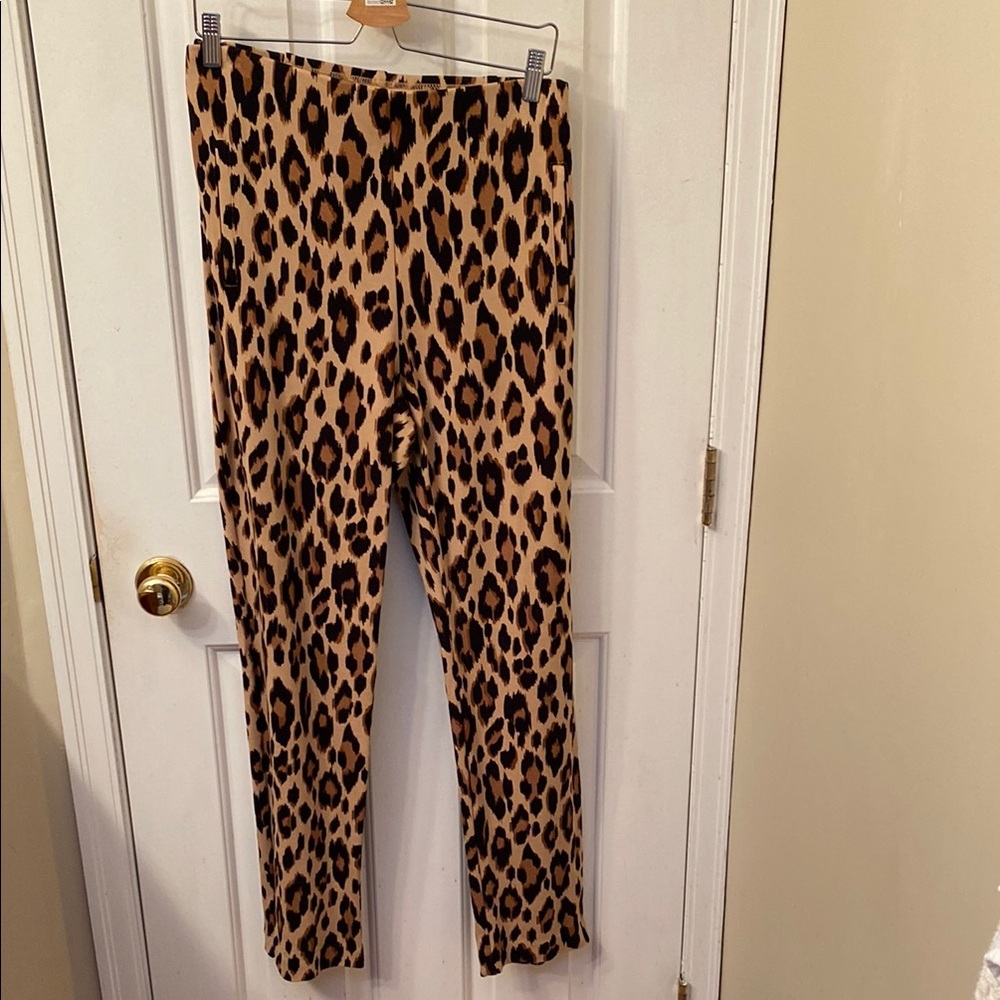 Chico’s Leopard Print Pull-On Pants